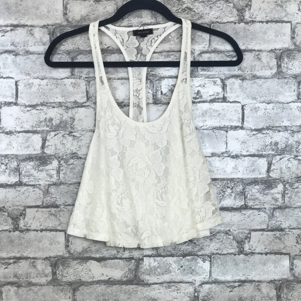 Miss Avenue Lace White Top